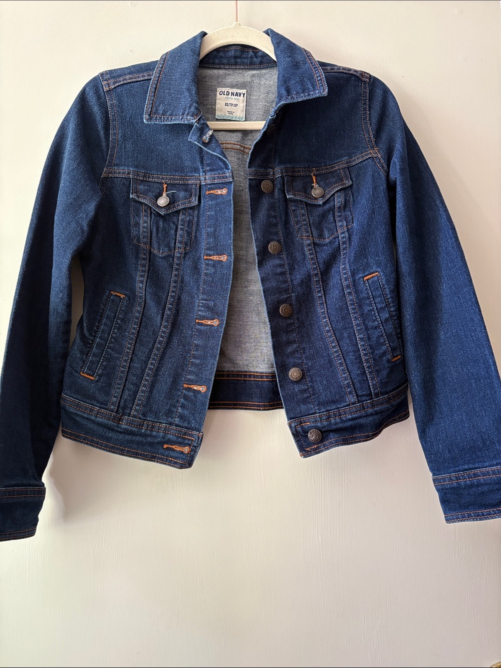 Old Navy Ladies Blue Denim Jacket with Button Front